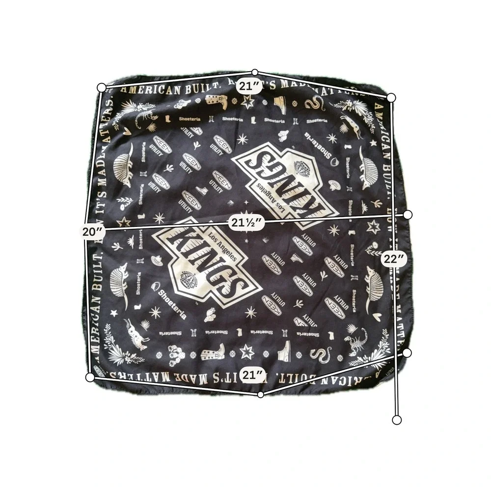 Los Angeles Kings Bandana Shoeteria Keen Utility American Built Scarf Black (G)